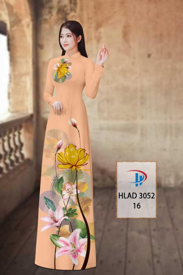 Vải Áo Dài Hoa Ly AD HLAD3052 12